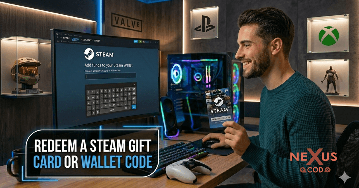 Redeem a Steam Gift Card or Wallet Code
